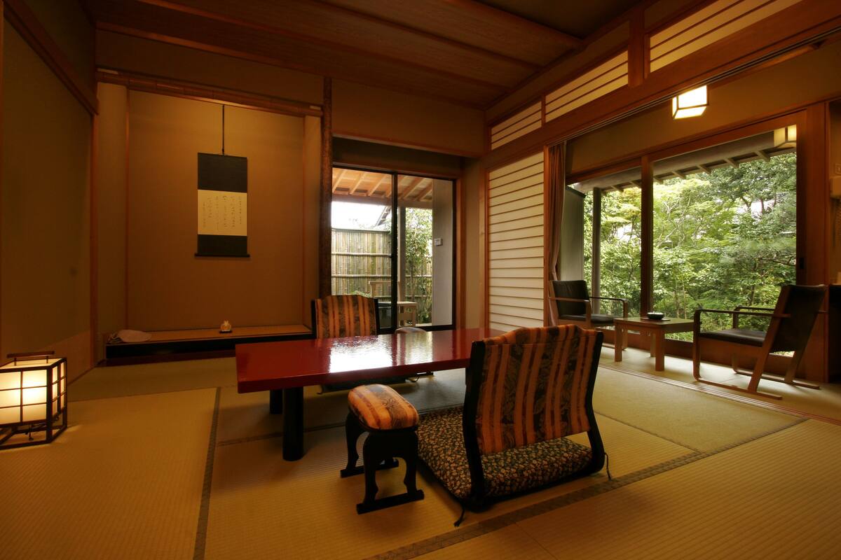 Japanese Style Room, KIRISHIMA, For 4 People, with Private Open Air Bath, Non Smoking | In-room safe, blackout curtains, iron/ironing board (on request)