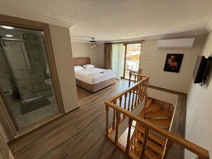 Deluxe maisonnette | Verduisterende gordijnen, beddengoed