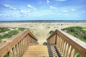 On the beach, beach towels - Salty Air Retreat - Fabulous Beach Views - Brand New Elevator (Galveston)
