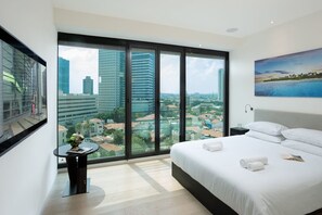 Appartement Deluxe | 3 chambres, draps en coton égyptien, literie de qualité supérieure