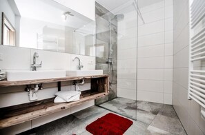 Shower, soap, toilet paper