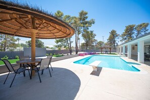 A heated pool