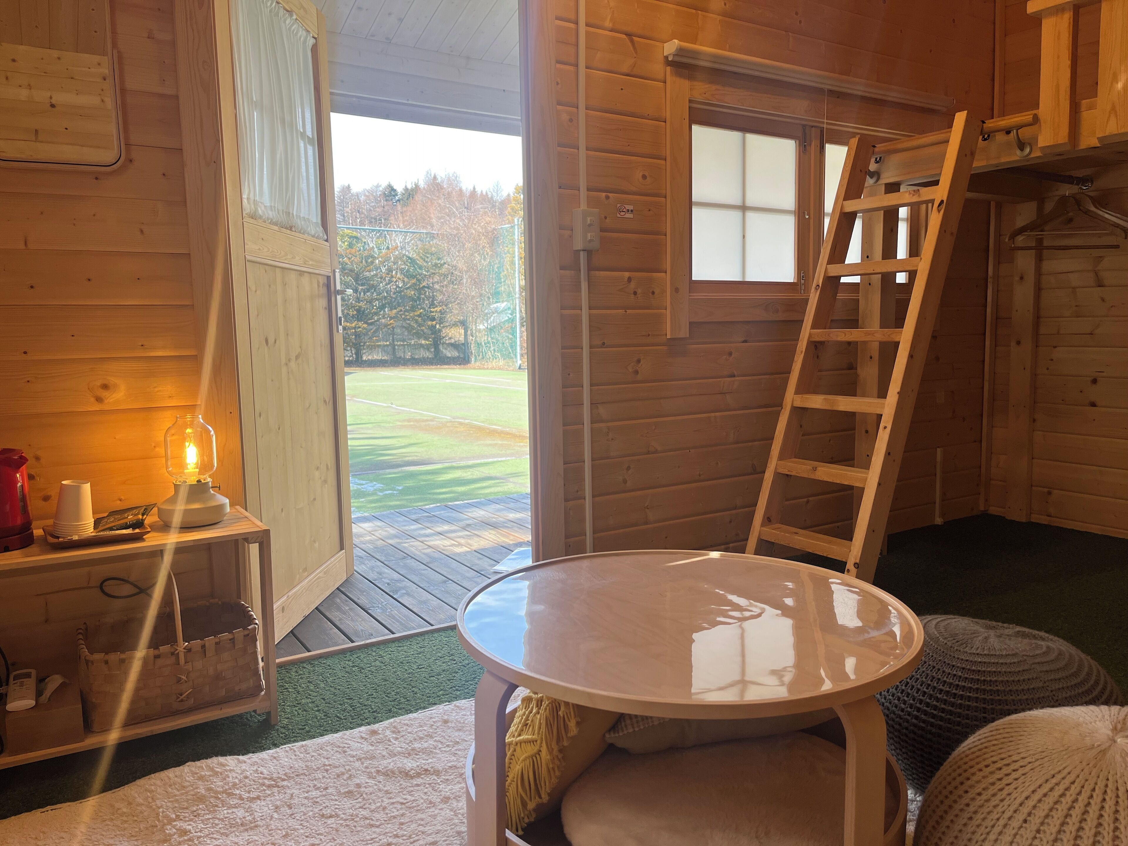 glamping cabin | view from room