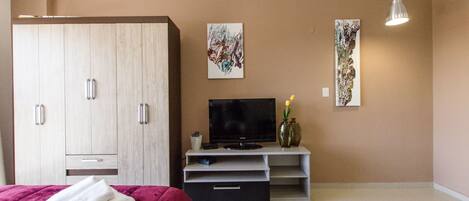 City Apartment | Living room | 38-inch flat-screen TV with cable channels, TV