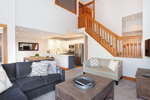 TV, fireplace, offices