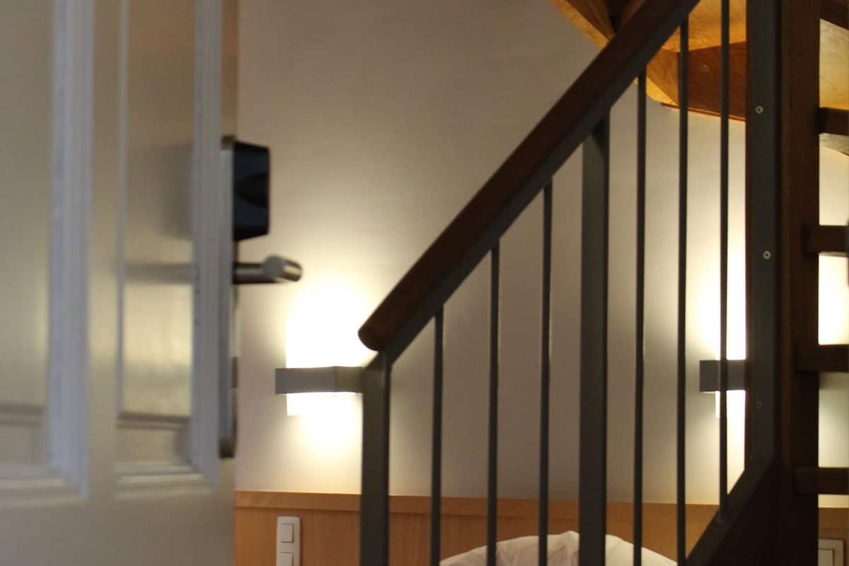 In-room safe, desk, laptop workspace, blackout curtains
