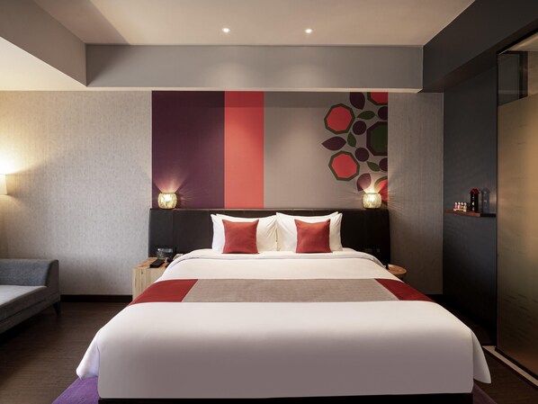 Literie de qualité supérieure, surmatelas, minibar