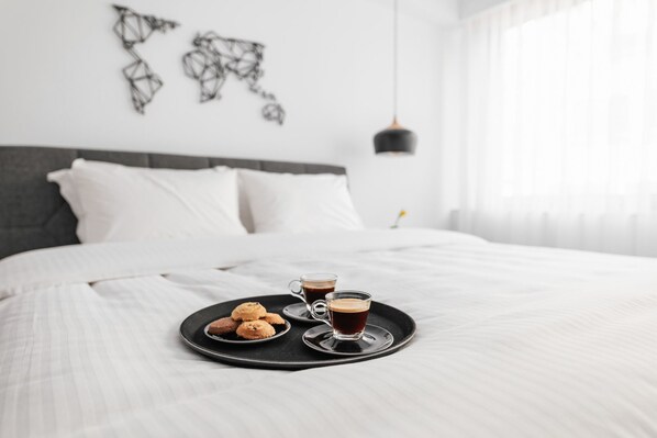 1 soverom, sengetøy av topp kvalitet og Tempur-Pedic-senger