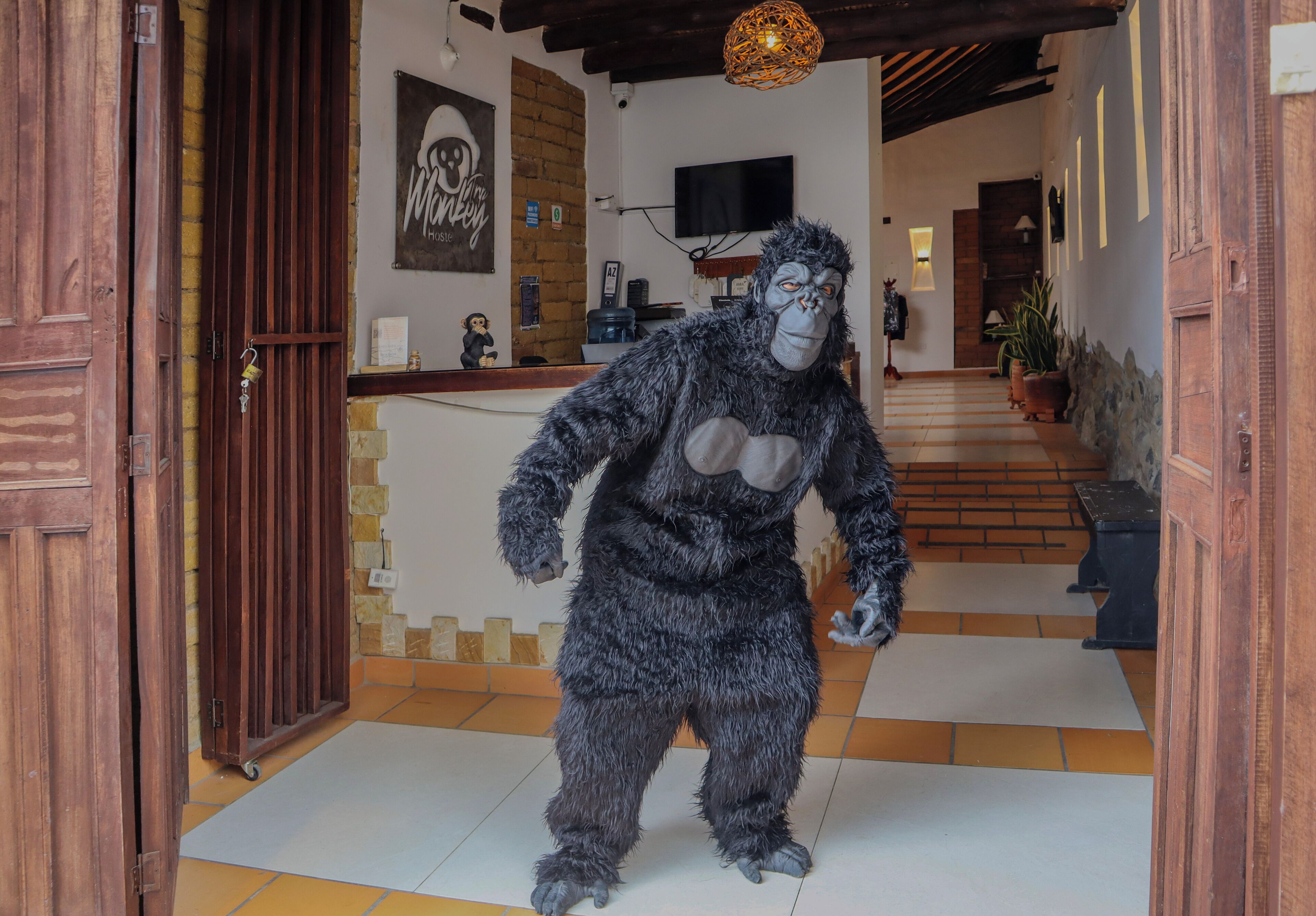 Majoituspaikan sisäänkäynti