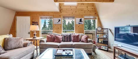 Smart TV, chimenea y reproductor de DVD