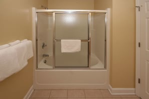 Condo (2108 Commons-II (Brunswick Plantation) | Bathroom | Hair dryer, towels, soap, toilet paper