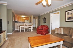 Condo (250-19 Crow Creek Drive) | Living room | Flat-screen TV - 25019 Crow Creek Drive (Calabash)