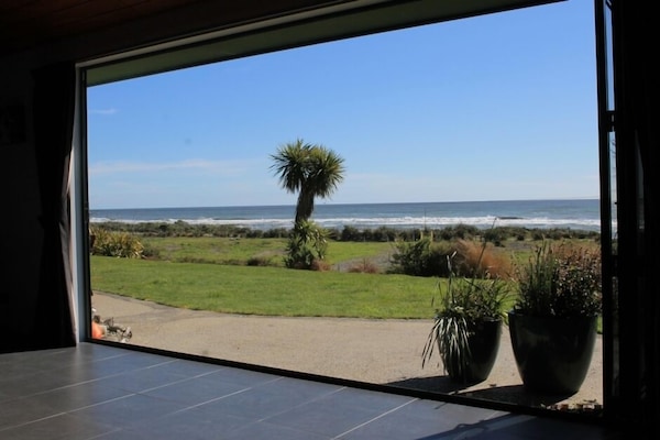 View to the sea from the dining area.