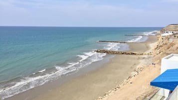 Vlak bij het strand