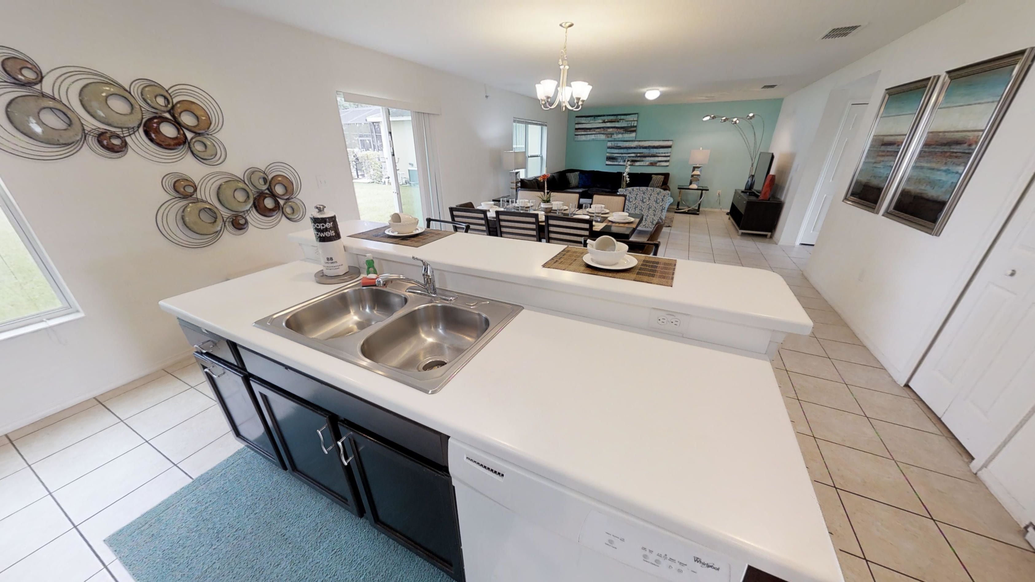 Crystal Cove Resort 4 Bedroom Vacation Home (1527) | Private kitchen | Full-sized fridge, microwave, oven, stovetop