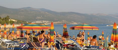Vlak bij het strand