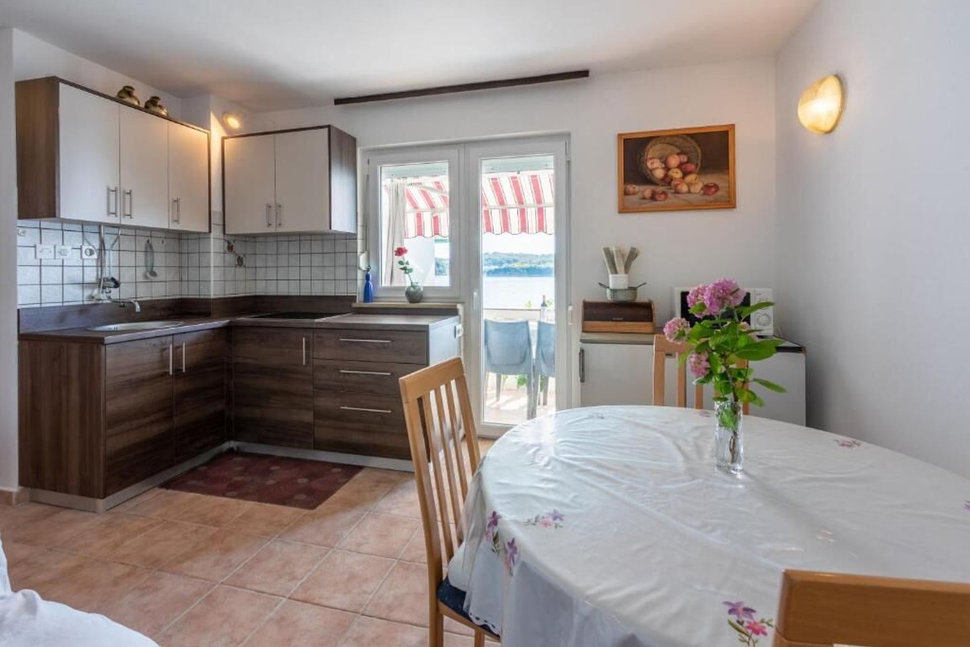 Apartment (A2) | Eigene Küche | Kühlschrank, Ofen, Herdplatte, Espressomaschine