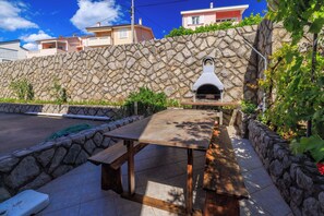 Terrace/patio - Apartments Krunoslav (Punat)