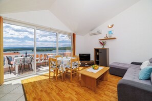 Apartment (A2) | Living room - Apartments Krunoslav (Punat)