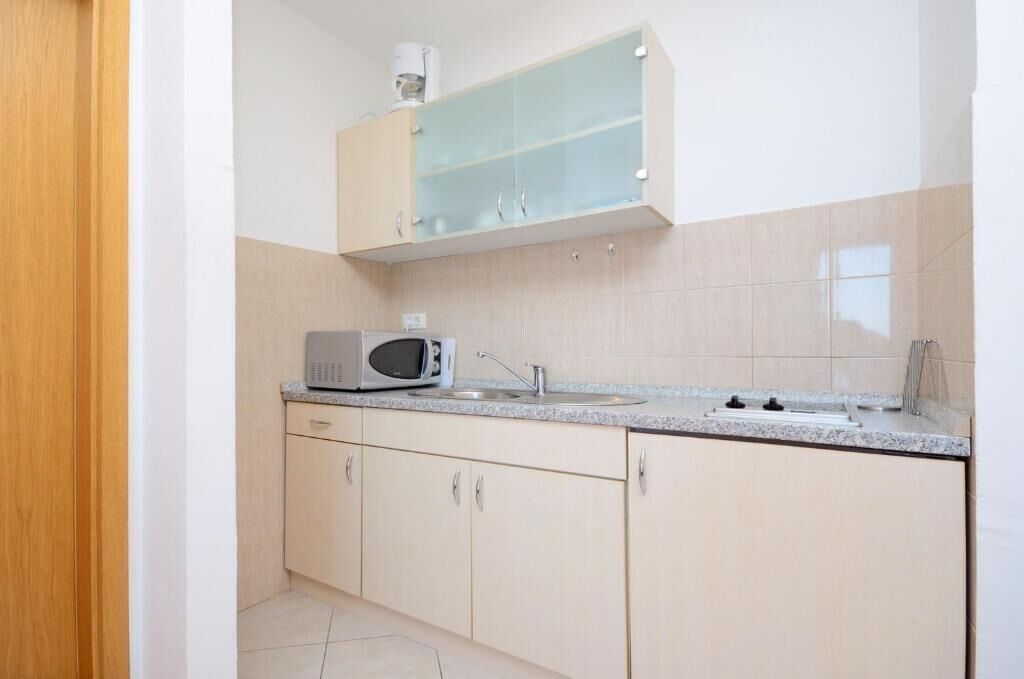 Apartment (A2) | Private kitchen | Fridge, microwave, stovetop, espresso maker