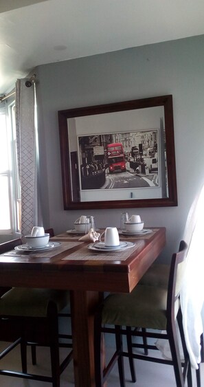 Deluxe Apartment, Kitchenette, Sea View | In-room dining - DB Towers (Belize City)