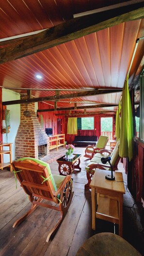 Exclusive Cabin | Living area - Cabañas Alla Arriba (La Palma)
