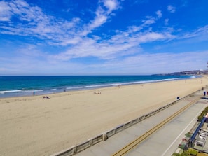 On the beach, sun-loungers, beach towels - Ocean Front House with Private Ground Level Patio & 2 Garages - Sleeps 10+ (San Diego)