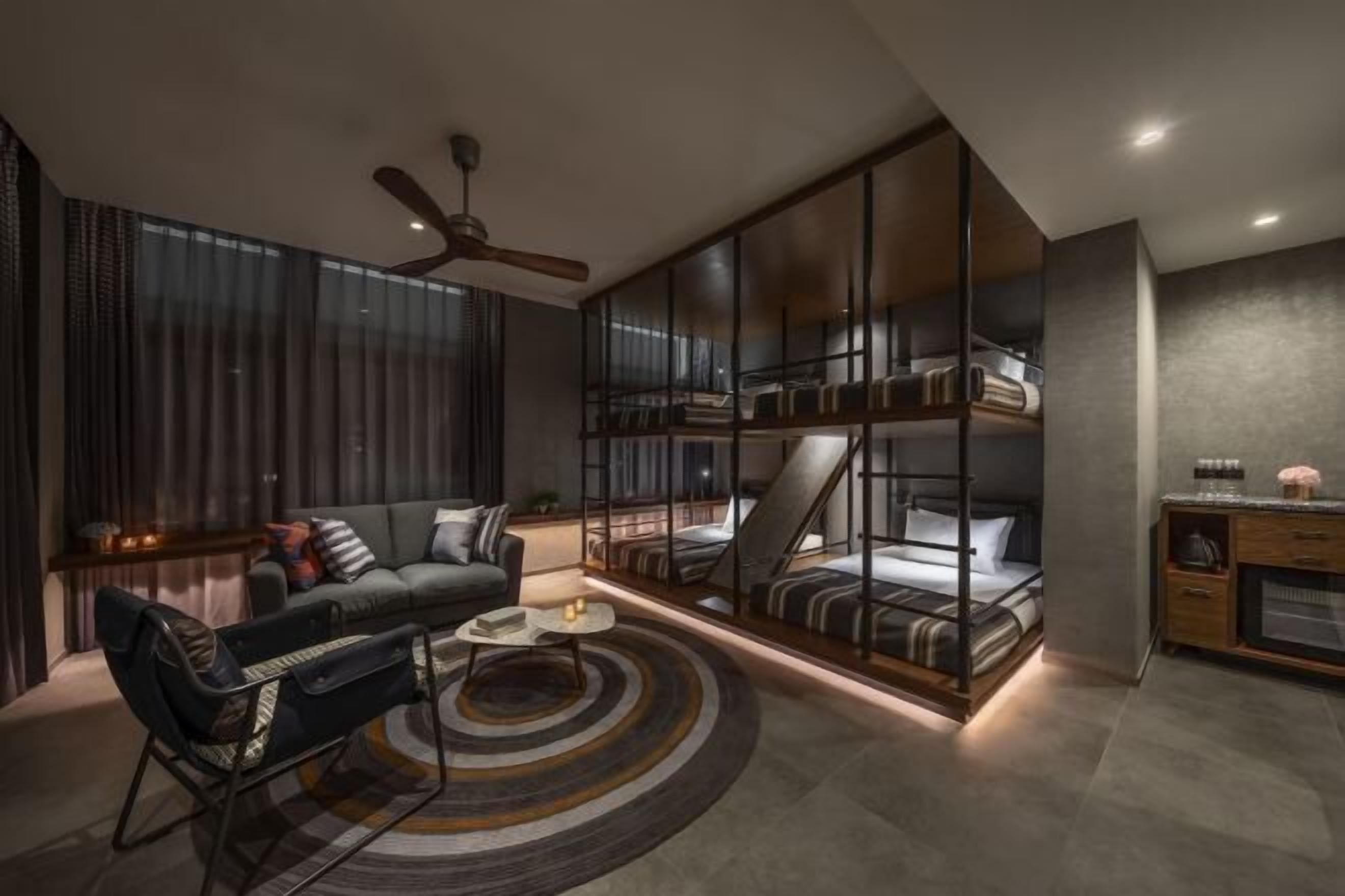 In-room safe, desk, laptop workspace, blackout curtains