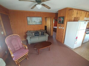 TV, peis, DVD-spiller og filmbibliotek