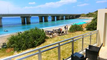 Vista a la playa o el mar