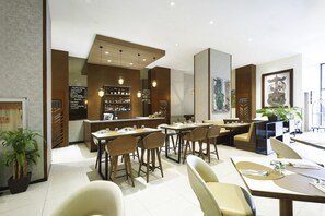 Breakfast, lunch, dinner served; international cuisine 