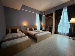 1 多间卧室、熨斗/熨衣板、免费 WiFi、床单