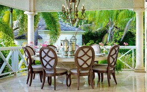 Outdoor dining - New listing 5BR Luxury Villa with Sea Views and Private Pool (Mount Standfast)