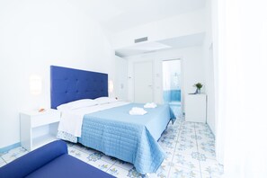 Familienzimmer | Italienische Bettbezüge von Frette, hochwertige Bettwaren, Zimmersafe