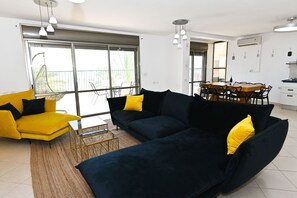 Flat-screen TV, video games, books