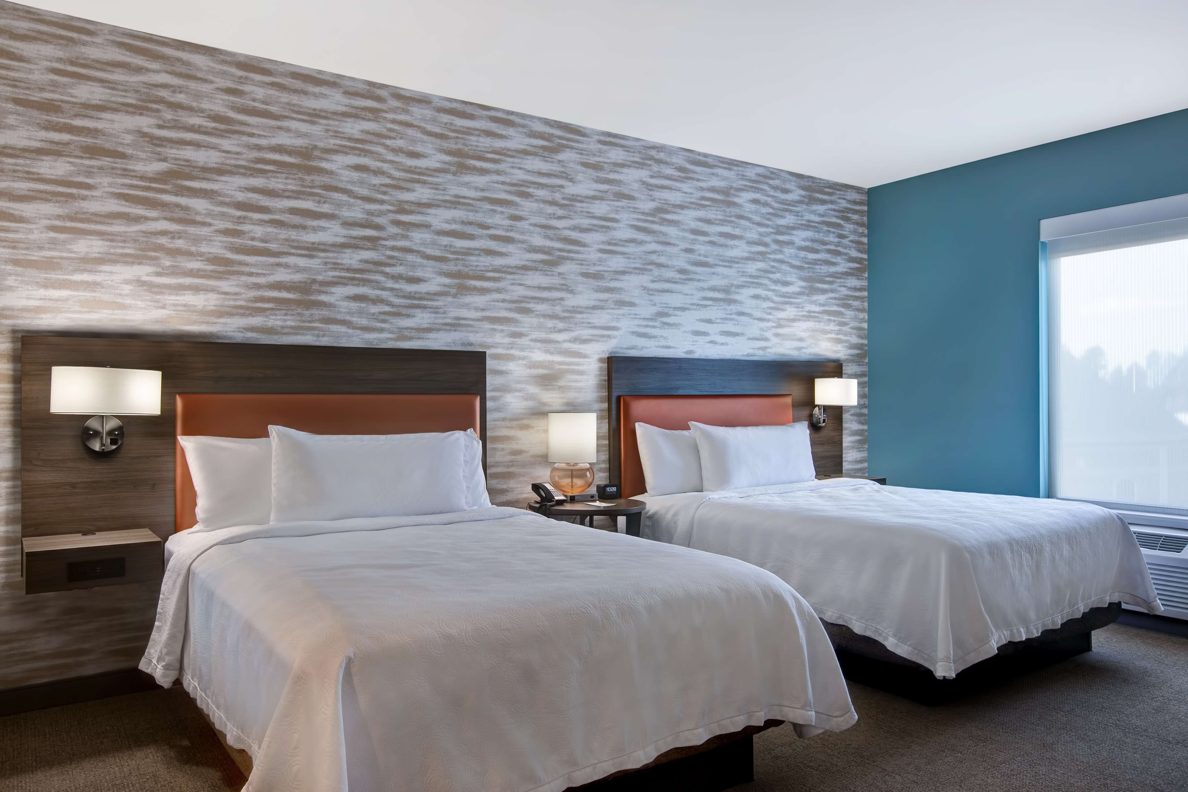 premium bedding, desk, blackout curtains, iron/ironing board