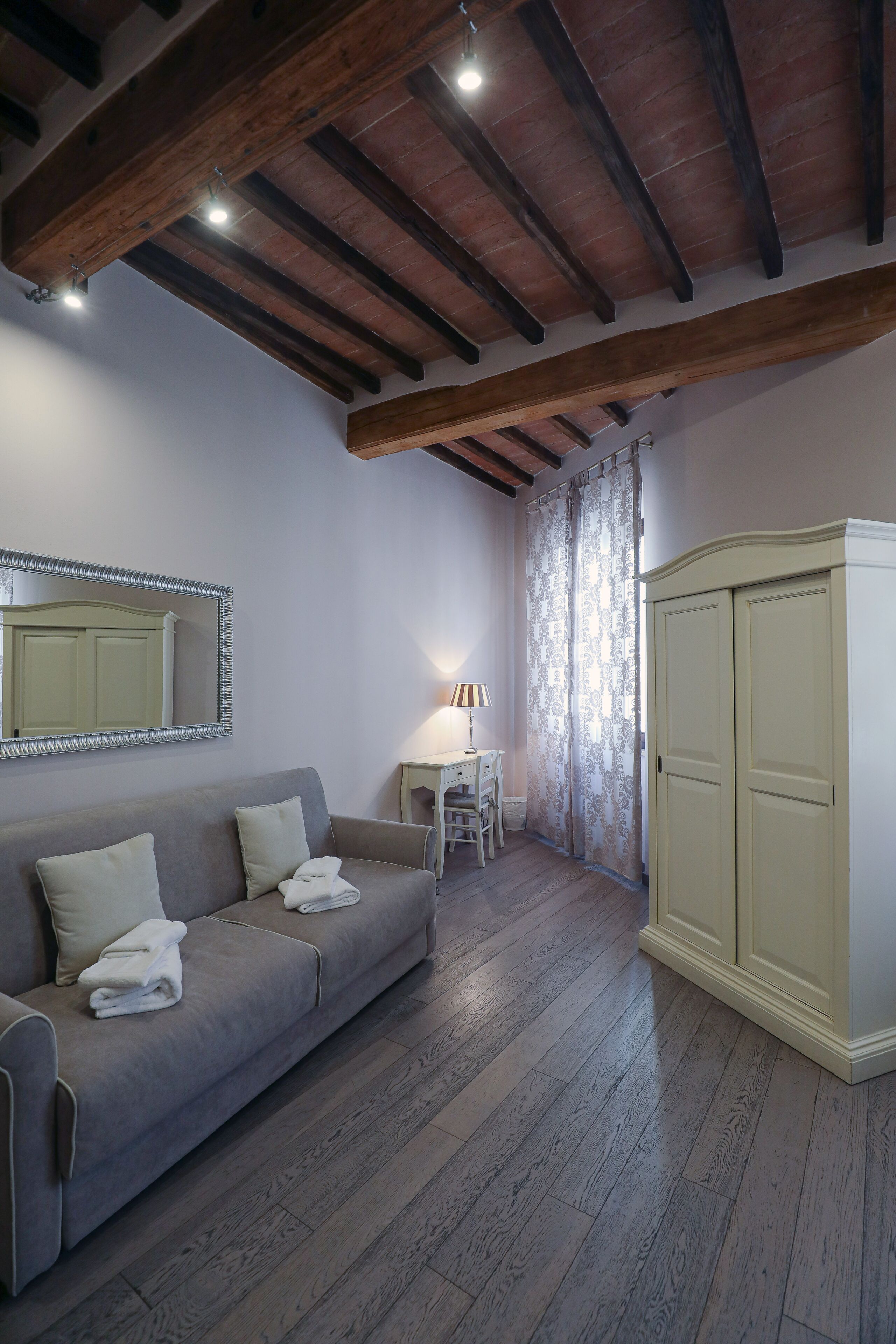 Down comforters, desk, laptop workspace, soundproofing