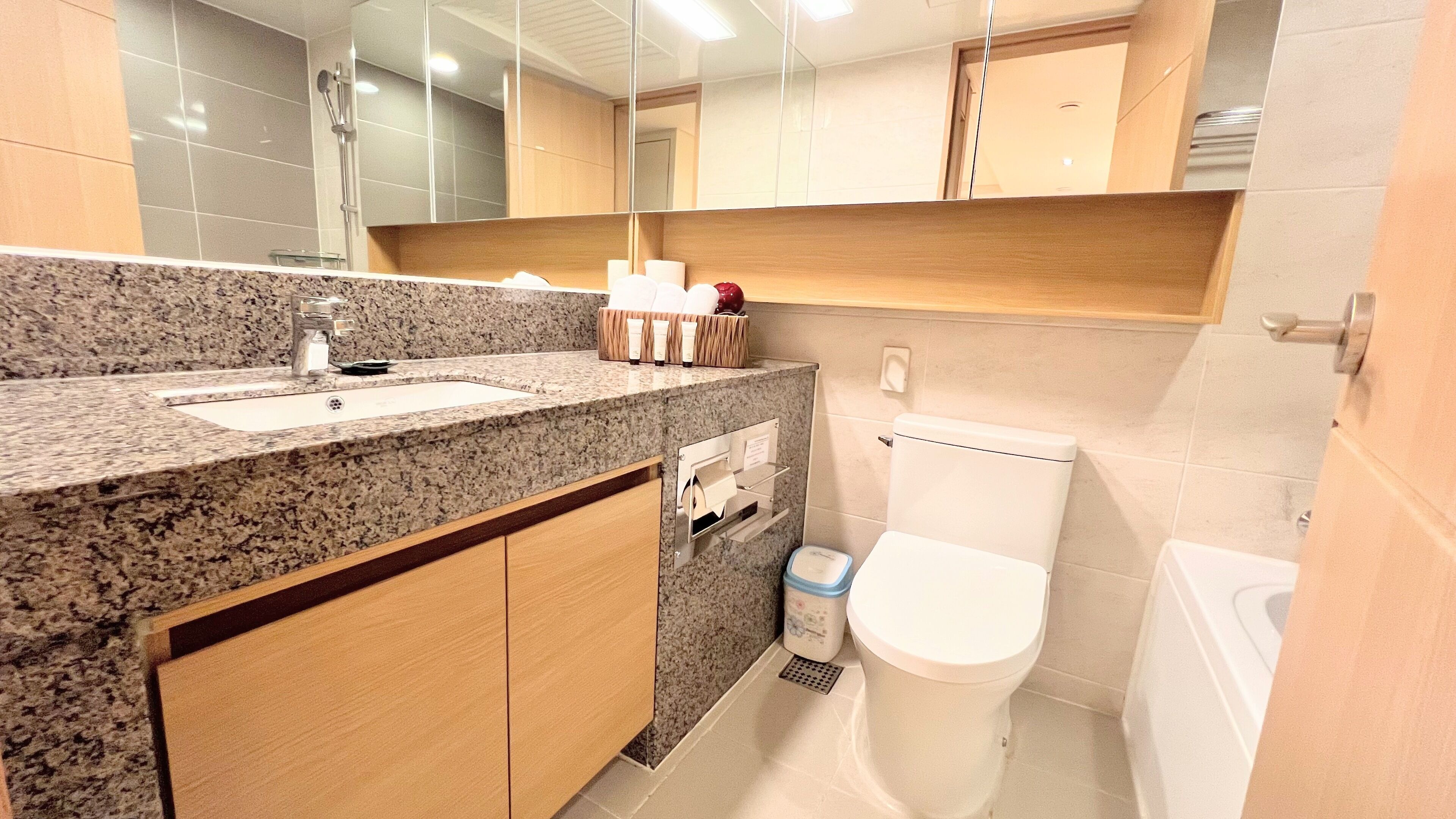 Grand Suite | Bathroom | Shower, free toiletries, hair dryer, slippers