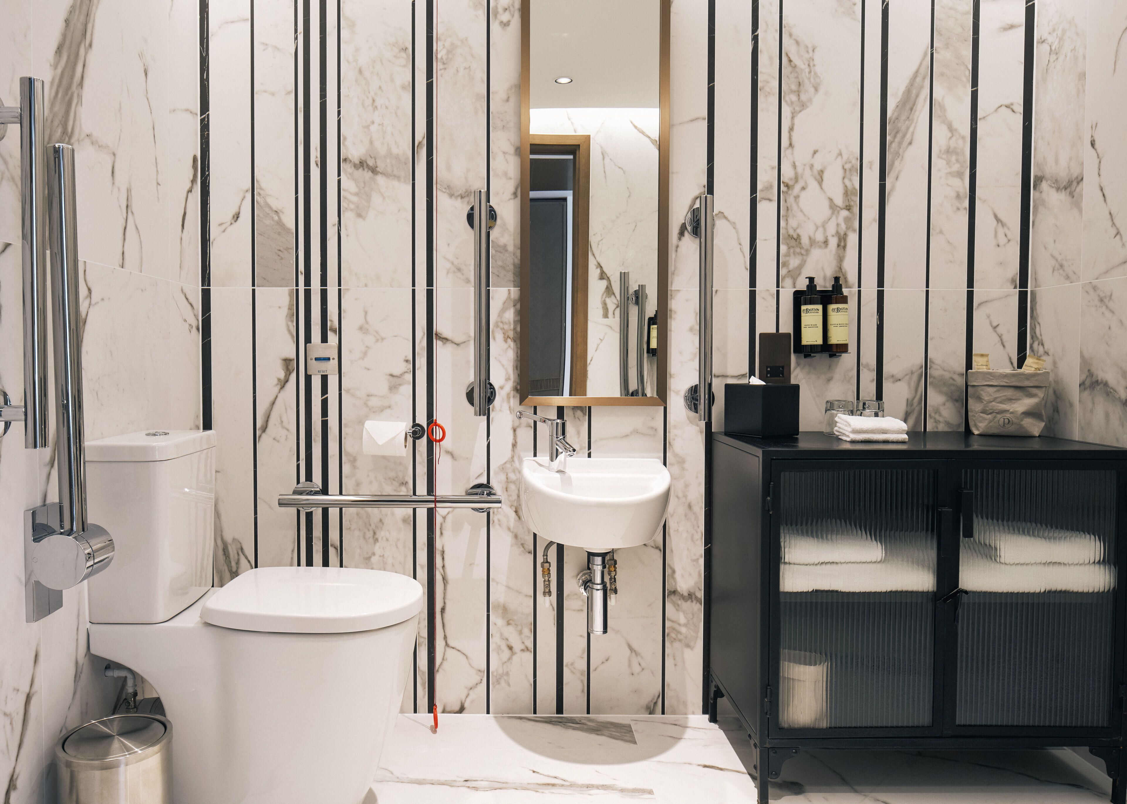 double room, accessible | bathroom | designer toiletries, hair dryer, bathrobes, slippers