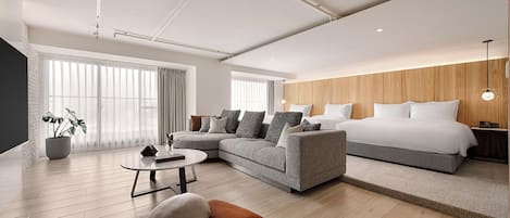 Neljän hengen deluxe-huone, 1 makuuhuone, kylpyamme, torni | Ylelliset vuodevaatteet, untuvapeitot, tallelokero huoneessa