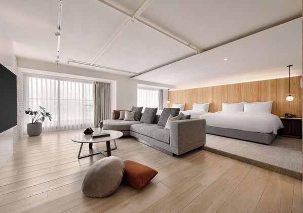 Nordic Family Suite | Premium bedding, down comforters, in-room safe, blackout drapes - JAI Château Hotels & Hostels (Tainan)