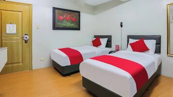 1 bedroom, desk, blackout curtains, iron/ironing board