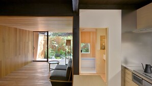 Private Vacation Home | Living area | Flat-screen TV, heated floors - Kyo no Ondokoro Goshonishi 6 (Kyoto)