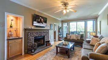 TV connectée, cheminée