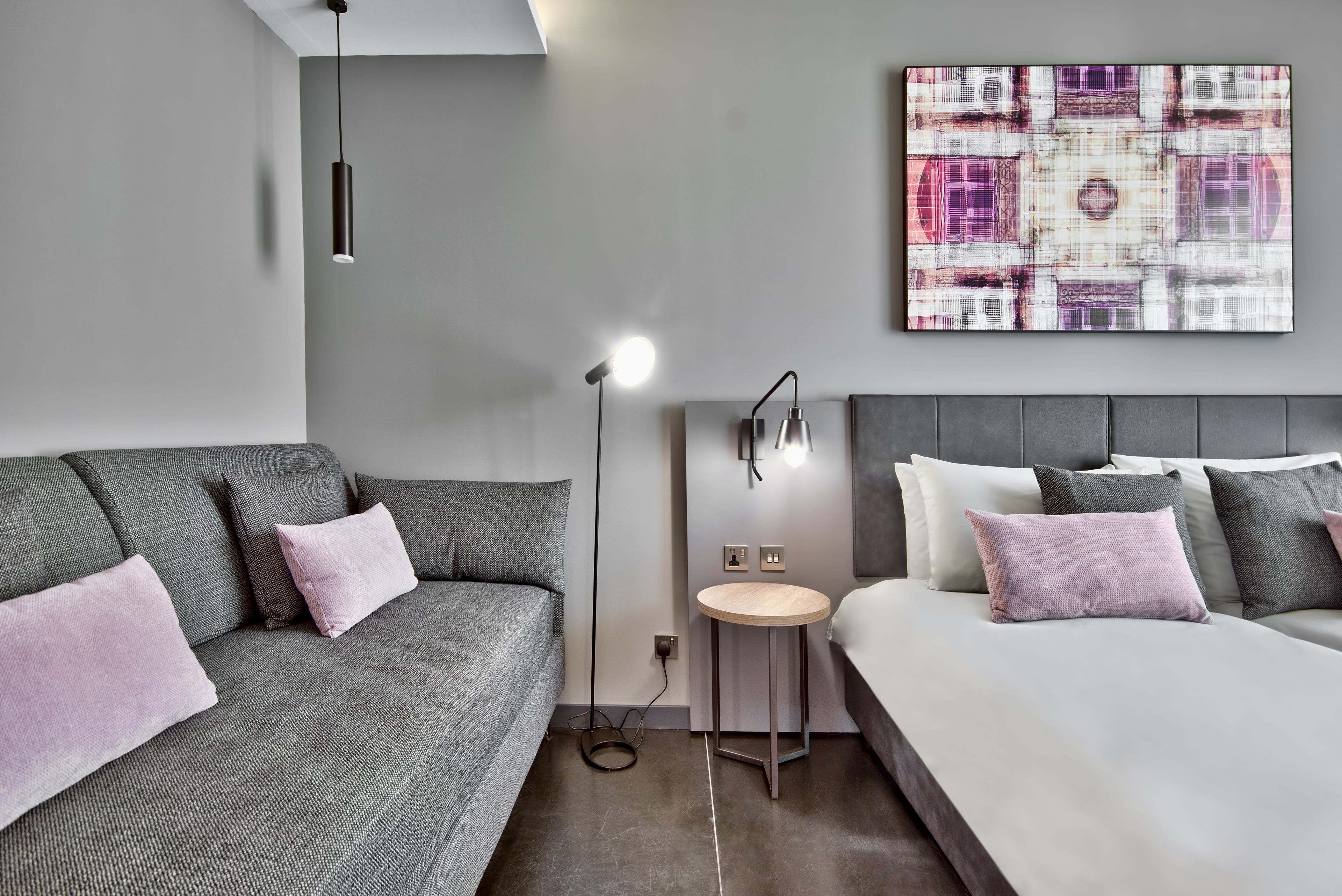 in-room safe, desk, laptop workspace, soundproofing