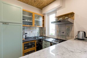 公寓, 1 间卧室 | 私人厨房 | 大冰箱、烤箱、炉灶、电热水壶