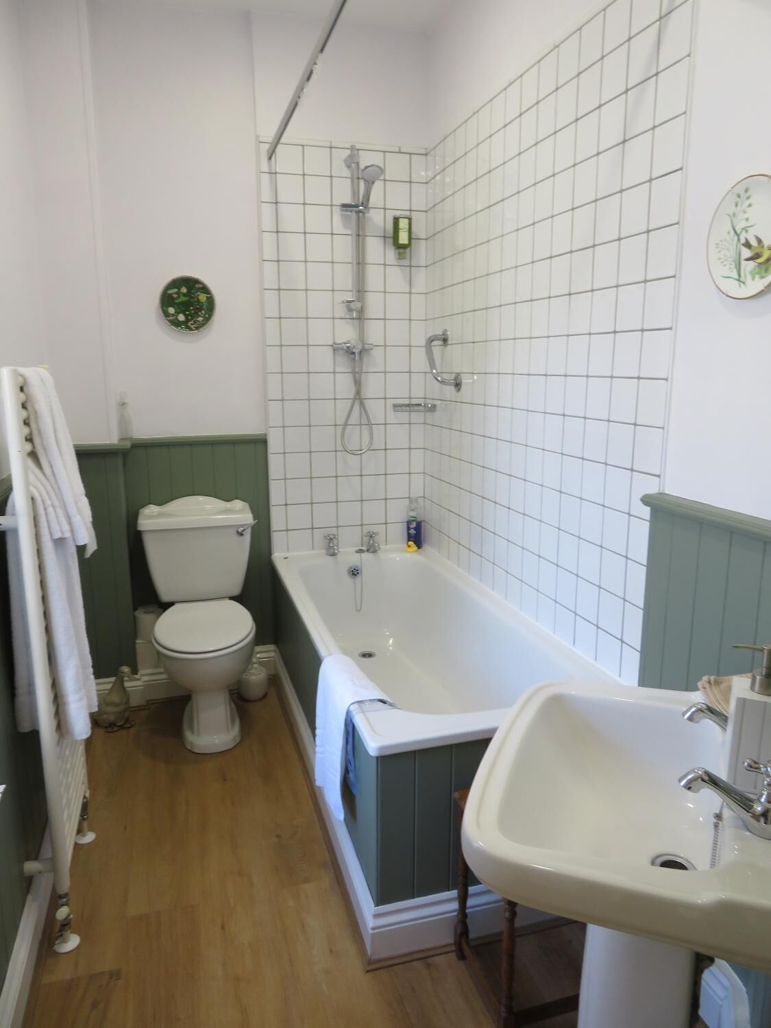 Free toiletries, hair dryer, towels
