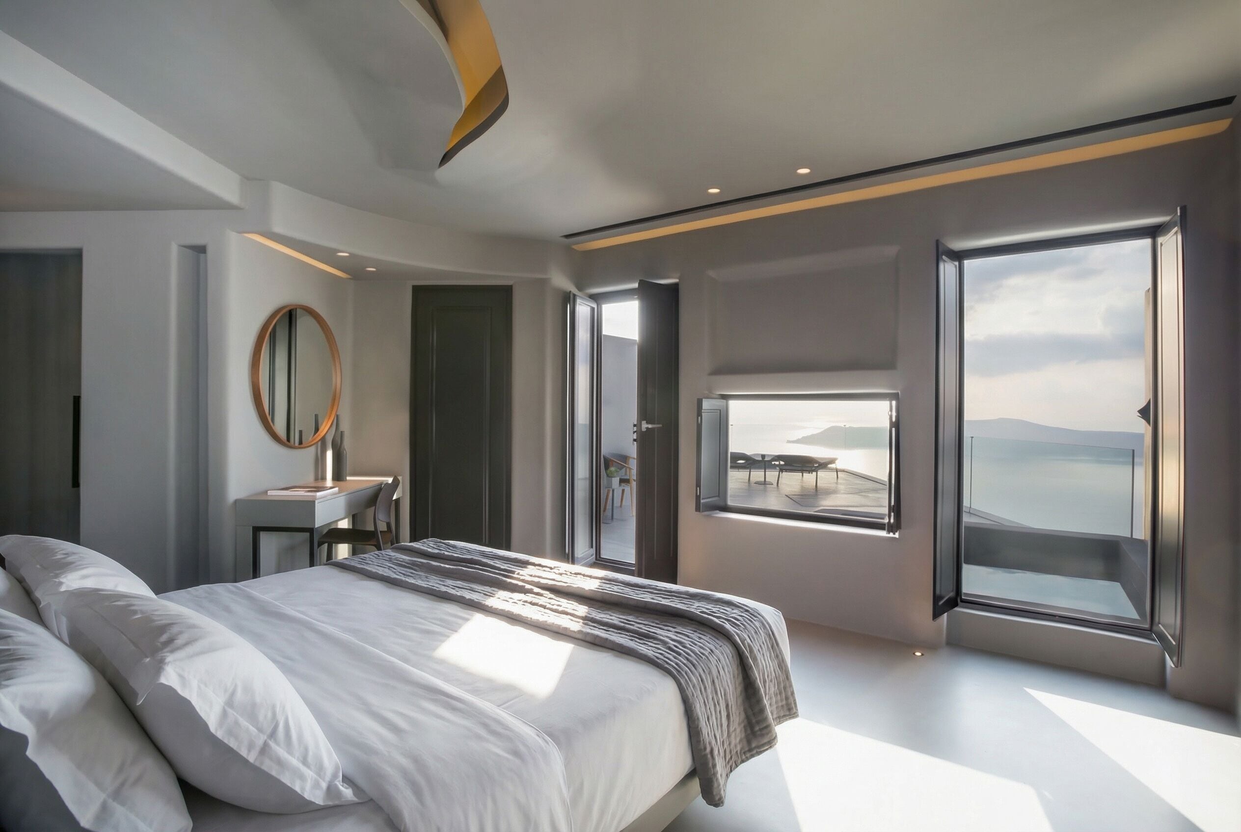 Signature Suite, Sunset View with Heated, Plunge Pool | Premium bedding, pillow-top beds, minibar, in-room safe