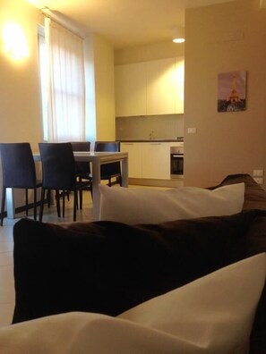 Apartment, 2 Bedrooms, Balcony (3) | Living area | Flat-screen TV - Residence Buelli e Dintorni (Sarnico)