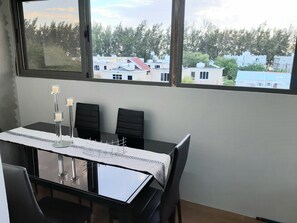 Living area - West beach penthouse (Flic-en-Flac)